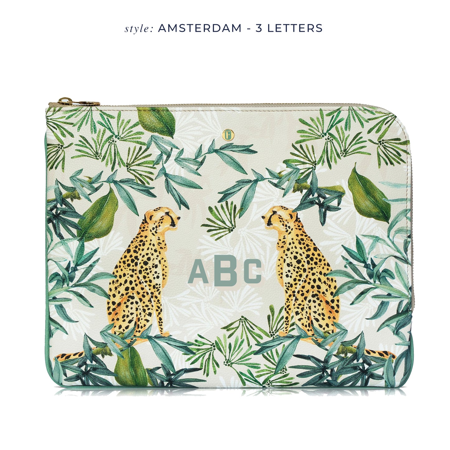 Brera Laptop Sleeve in Jungle Beige