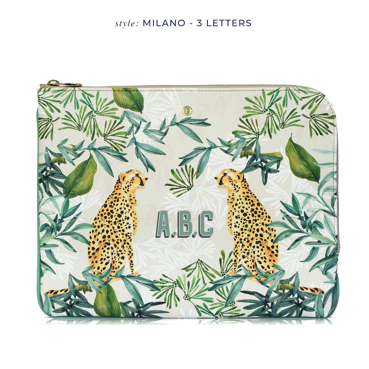 Brera Laptop Sleeve in Jungle Beige