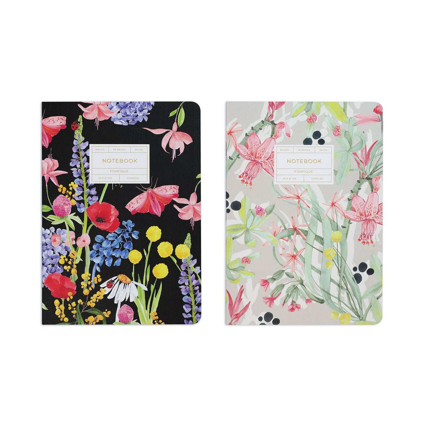 In Bloom-Jardin Set of 2 Stitched Notebook