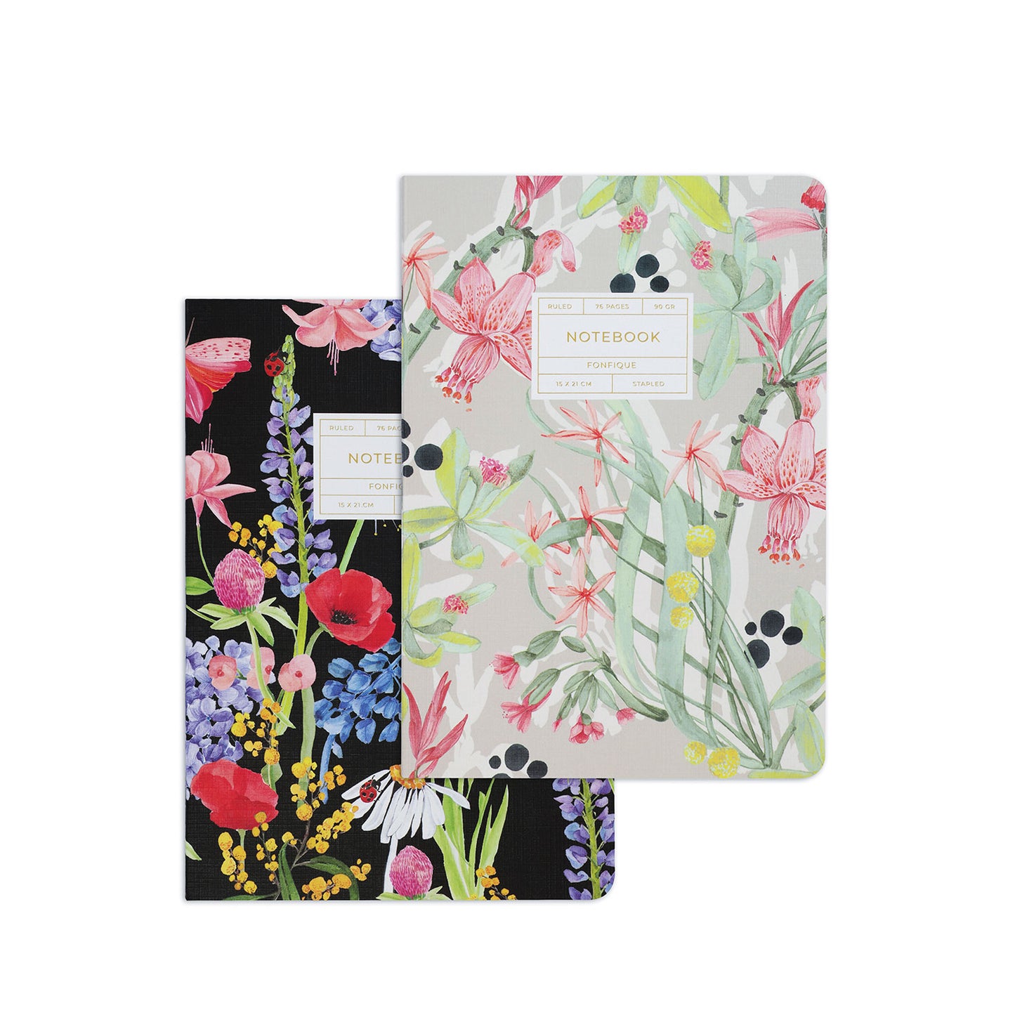 In Bloom-Jardin Set of 2 Stitched Notebook