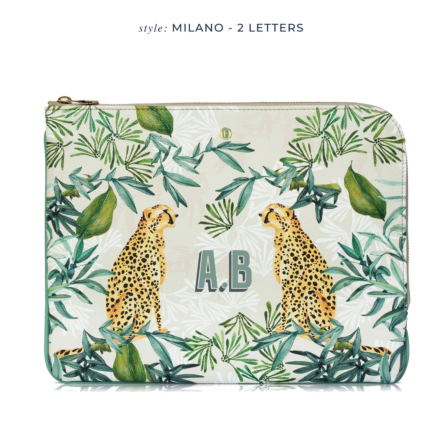 Brera Laptop Sleeve in Jungle Beige