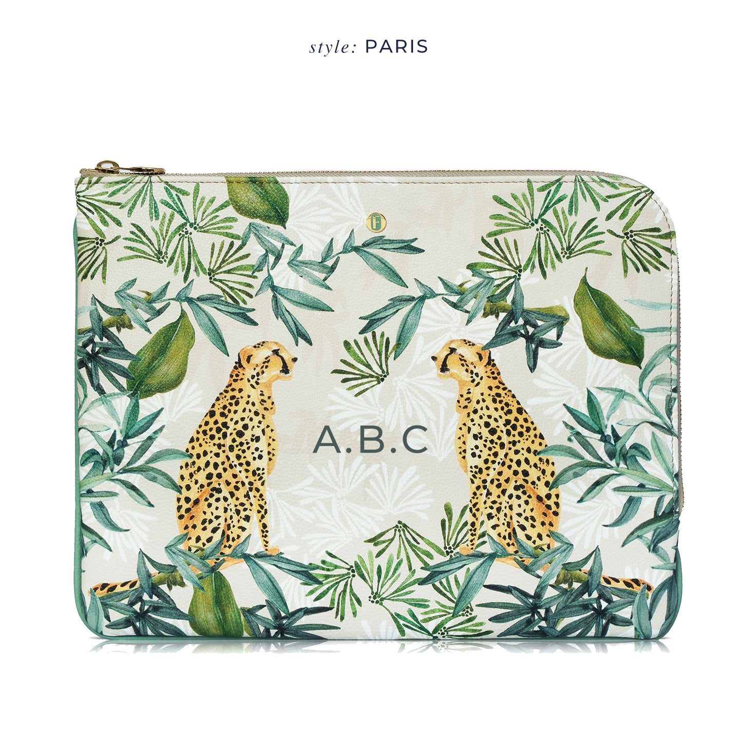 Brera Laptop Sleeve in Jungle Beige