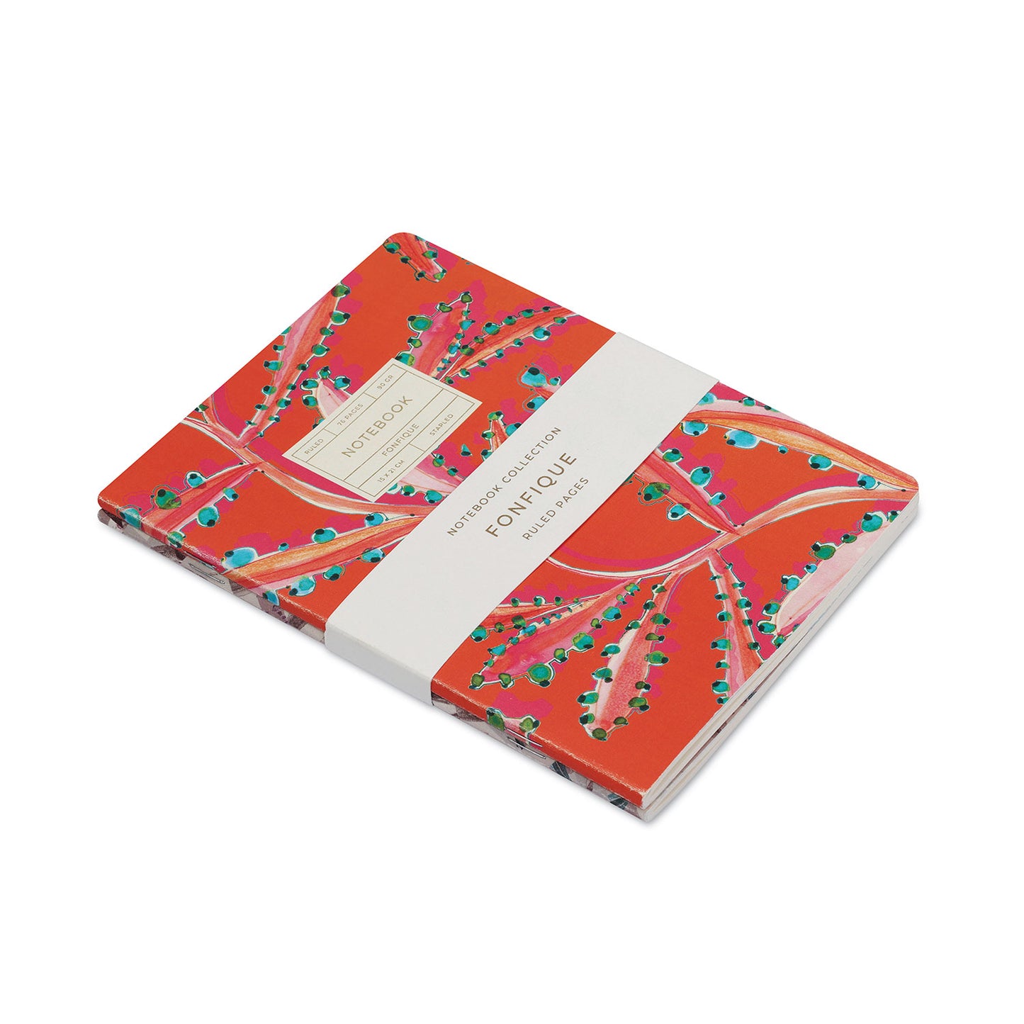 Pop Floral-The Cubes Lilac of 2 Stitched Notebook