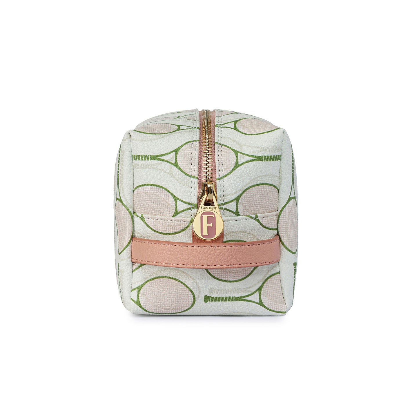 Bacio Make-up Bag in Tennis 2 Green