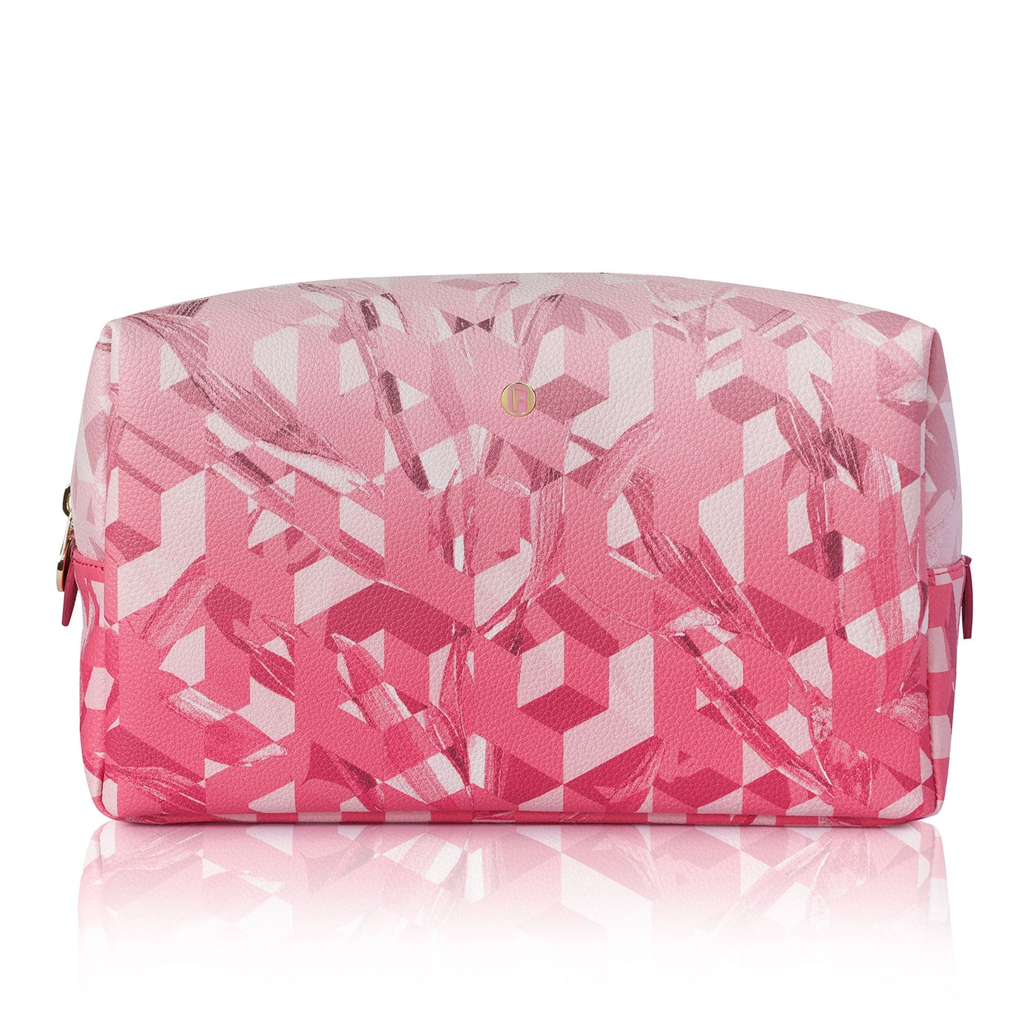 Bacio XL Make-up Bag in The Cubes Pink