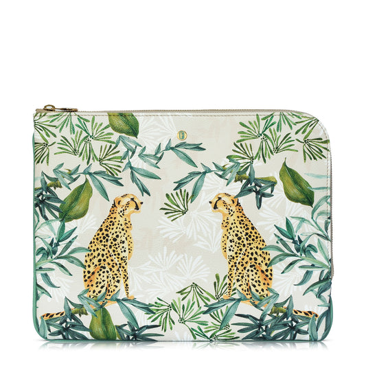 Brera Laptop Sleeve in  Jungle Beige