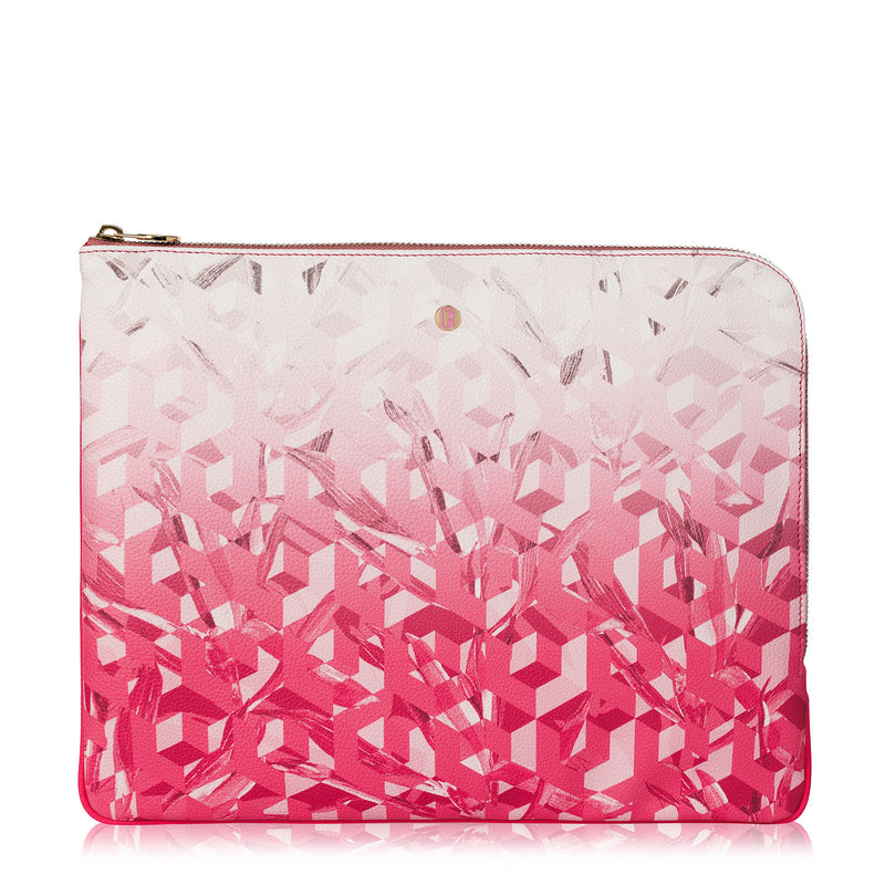 Brera Laptop Sleeve in The Cubes Pink