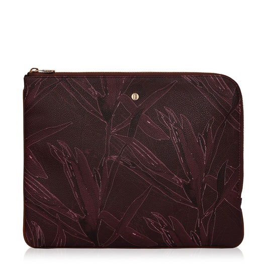 Brera Laptop Sleeve in Cradle Burgundy