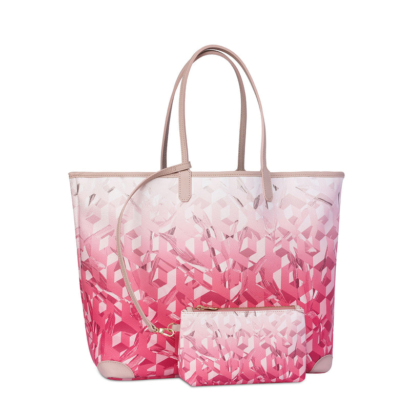 Carla XL Tote Bag The Cubes Pink