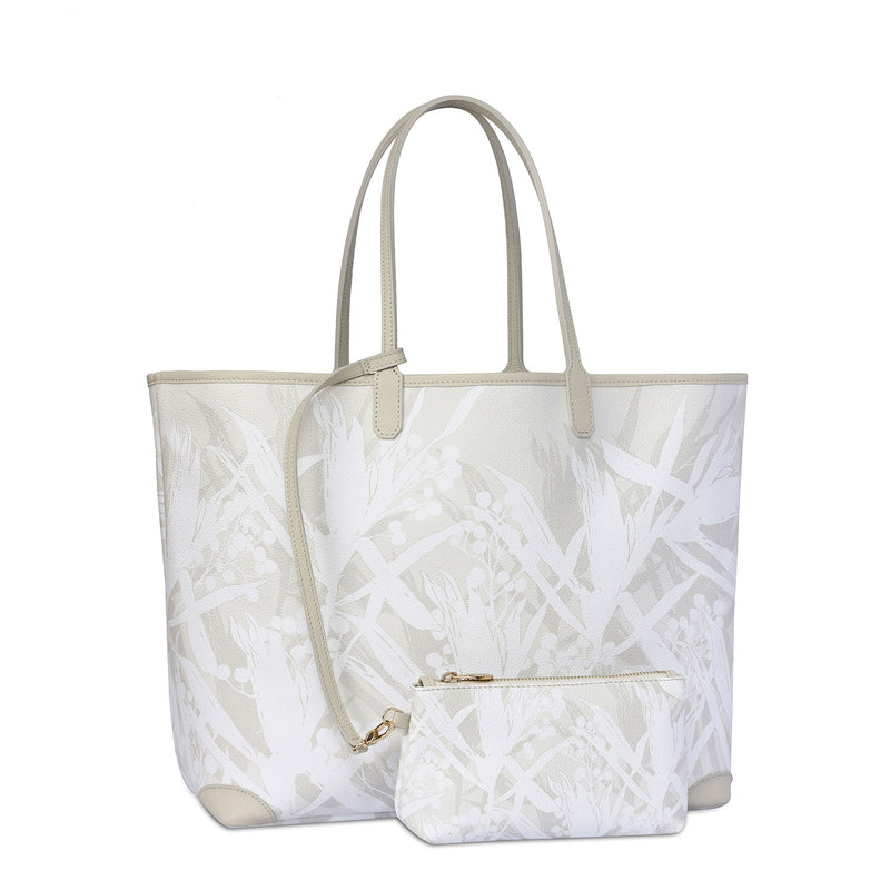 Carla XL Tote Bag Cradle White