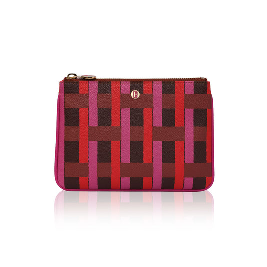 Lilium Mini Clutch Interlace Red