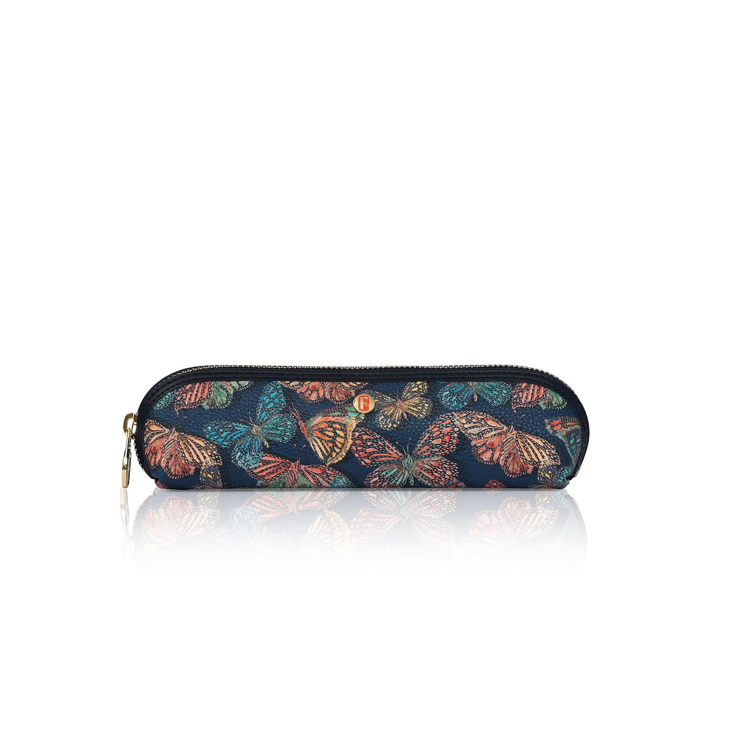 Mila Pencil Case Navy Butterfly