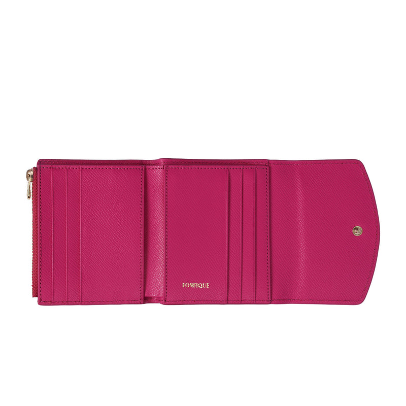 Olivia Mini Wallet Summer Palms Fuchsia