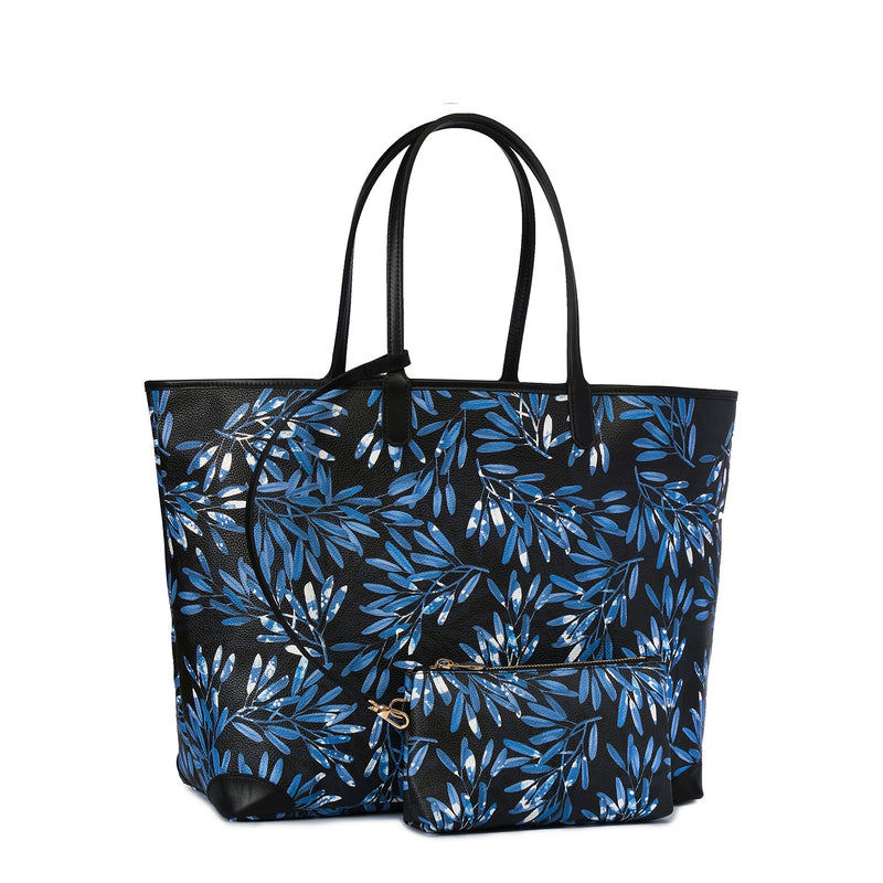 Carla XL Tote Bag Sapphire Garden