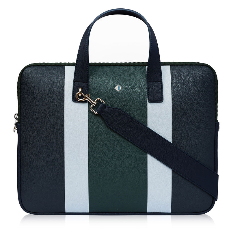 Petra Laptop Bag Navy Stripe