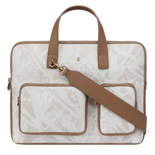 Petra Laptop Bag Cradle White