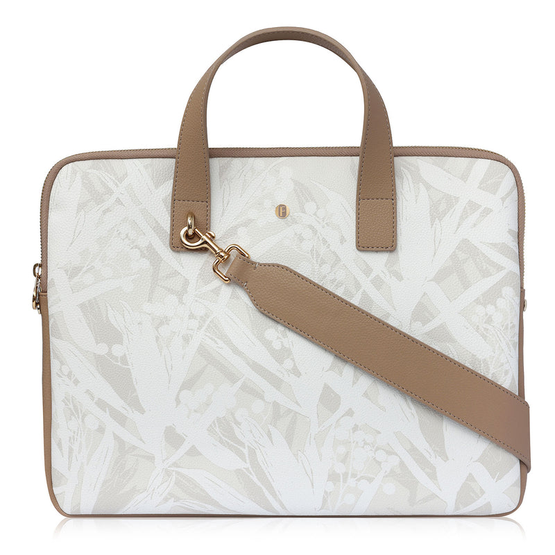 Petra Laptop Bag Cradle White