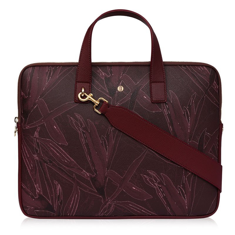 Petra Laptop Bag Cradle Burgundy