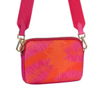 Scarlet Cross Body Bag Summer Palms Fuchsia