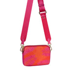 Scarlet Cross Body Bag Summer Palms Fuchsia