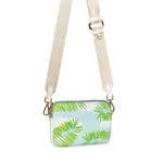 Scarlet Cross Body Bag Summer Palms Green