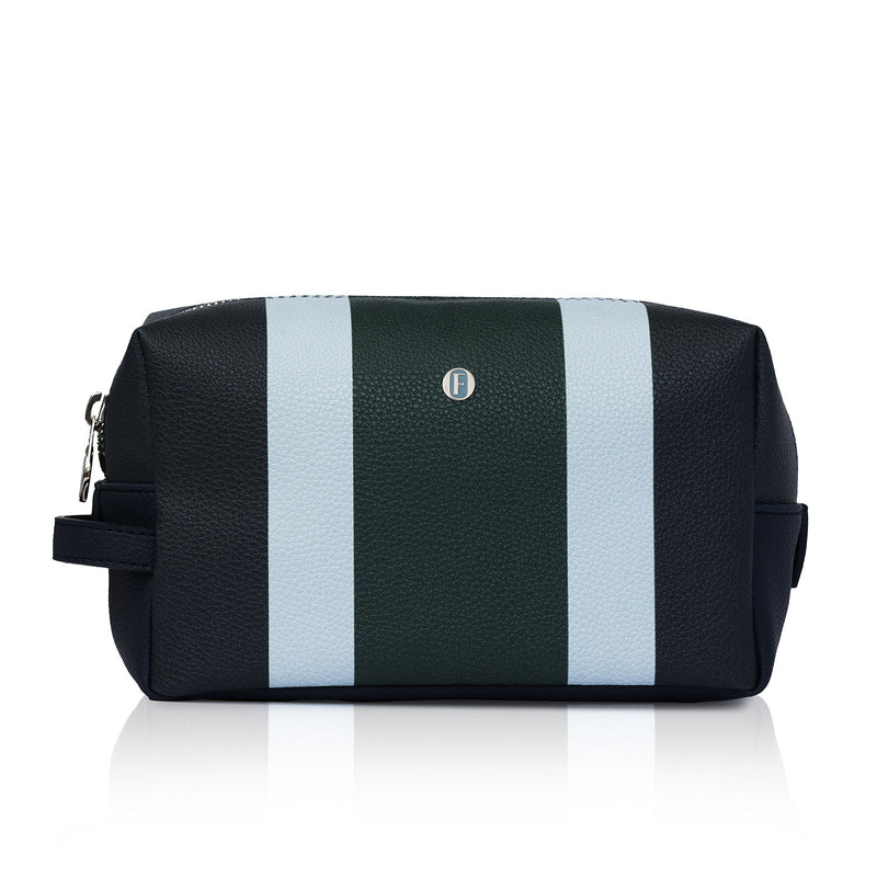 Bacio Make-up Bag in Navy Stripe