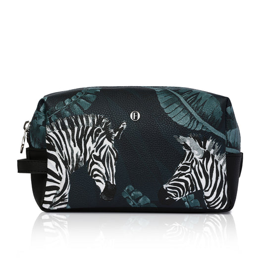 Bacio Make-up Bag in Zebra