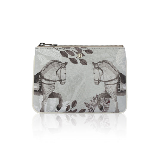 Lilium Mini Clutch Horses Gray