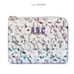 Brera Laptop Sleeve in  Lilac Cubes