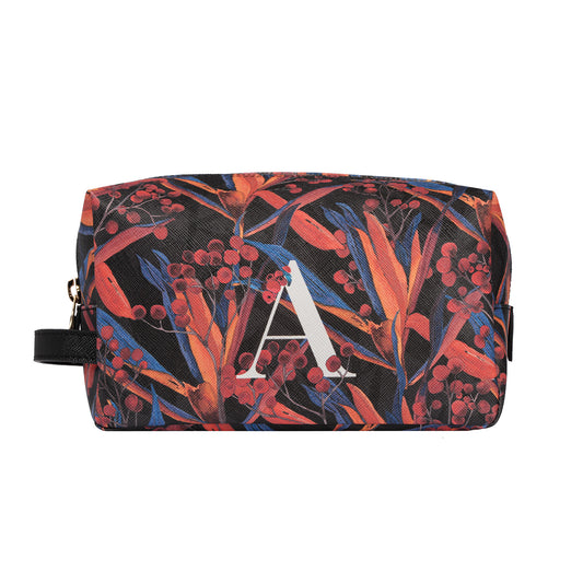 Bacio Make-up Bag in Cradle Lily Black Monogram