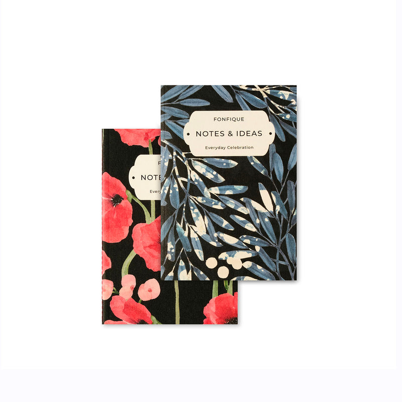 Sapphire Garden-Poppies Mini Notebook Set