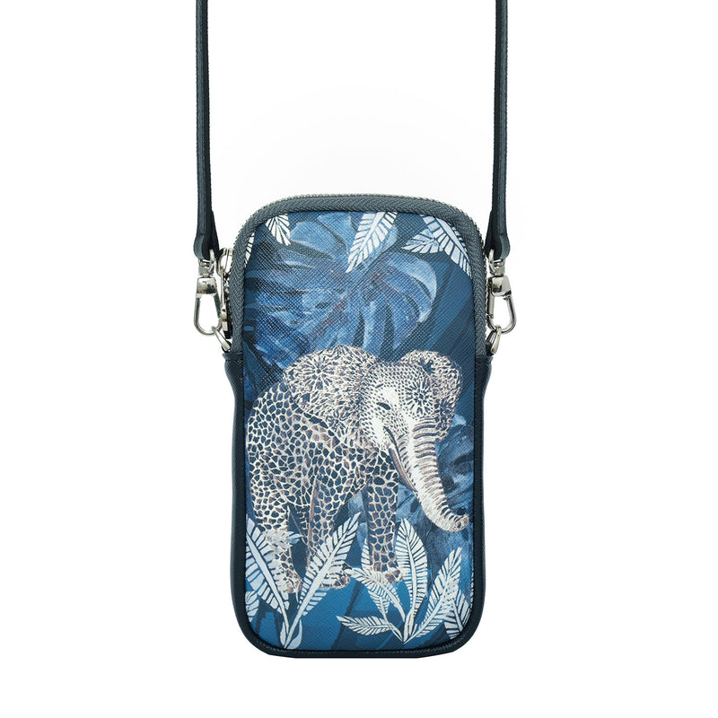 Stella Phone Bag Elephants Navy