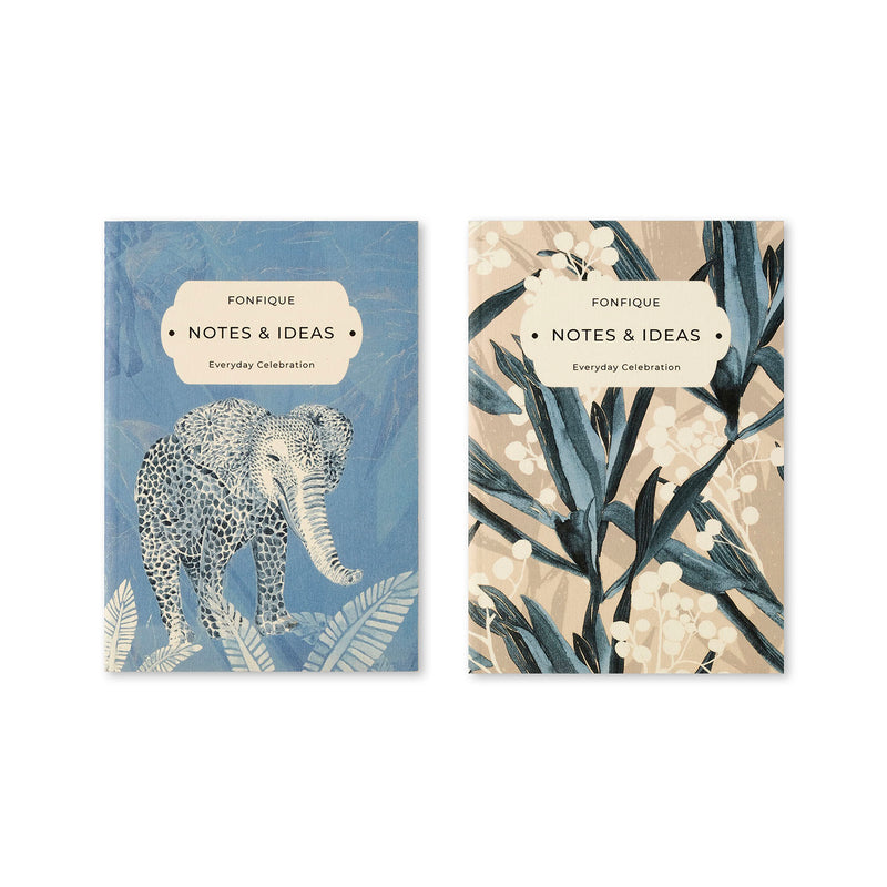 Blooming Lily-Adorable Elephant Mini Notebook Set